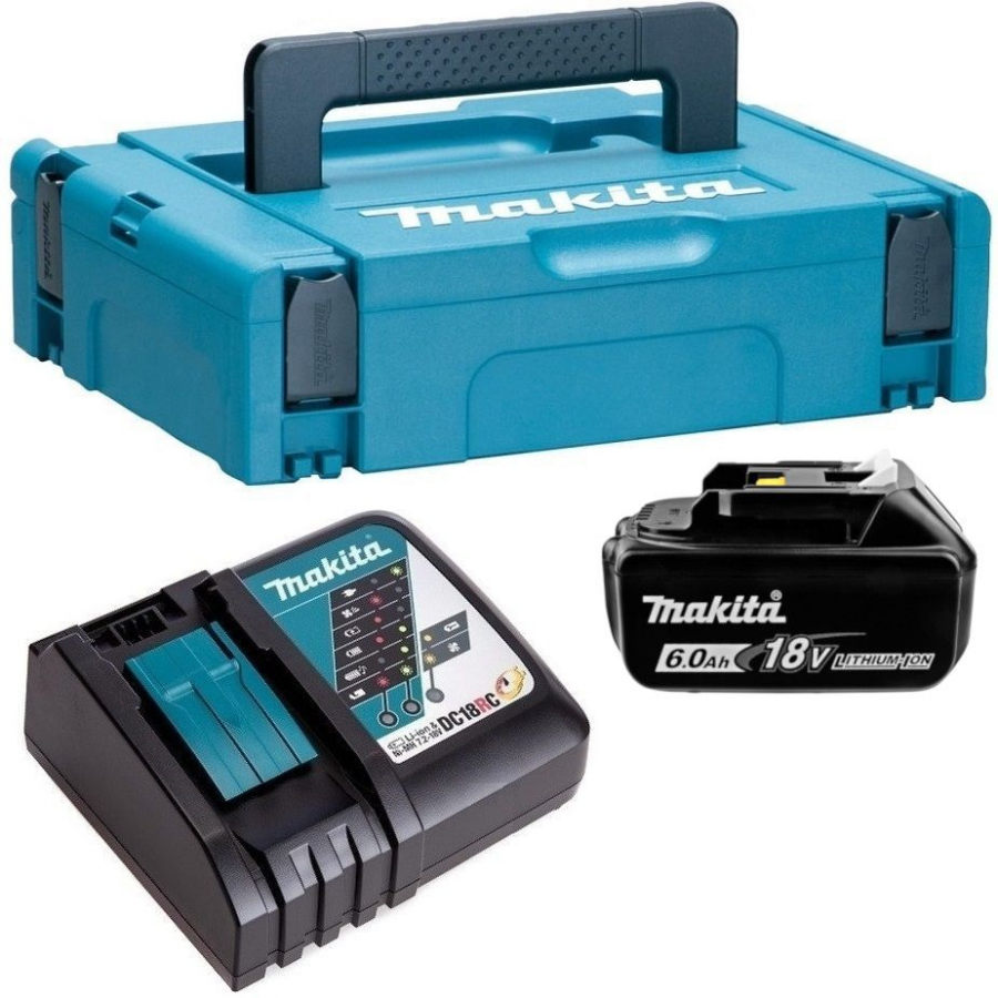 Набор PSK MKP1RG181 Makita 198106-7: BL1860Bx1шт., DC18RC, кейс MAKPAC тип 1 